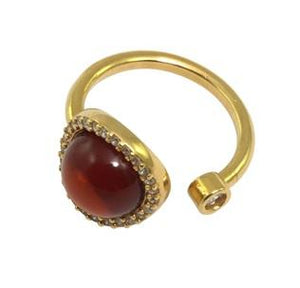 Cherry Amber ring- adjustable {SALE} - Amber House 