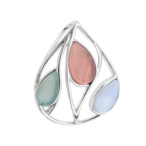 Rose quartz and Agate Pendant - Amber House 