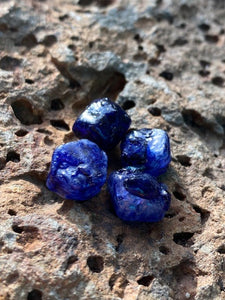 Cherry Amber with Blue Sapphire (September Birthstone) - Amber House 