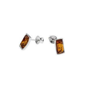 Cognac BALTIC AMBER EARRINGS - Amber House 