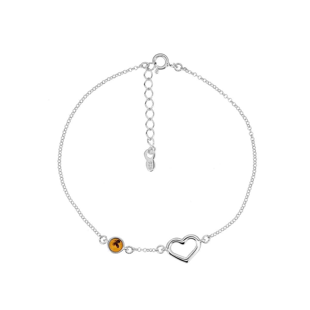 Sterling Silver Bracelet- Infinity Bracelet - Amber House 