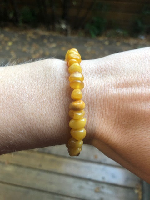 Milky BALTIC AMBER BRACELET - Amber House 